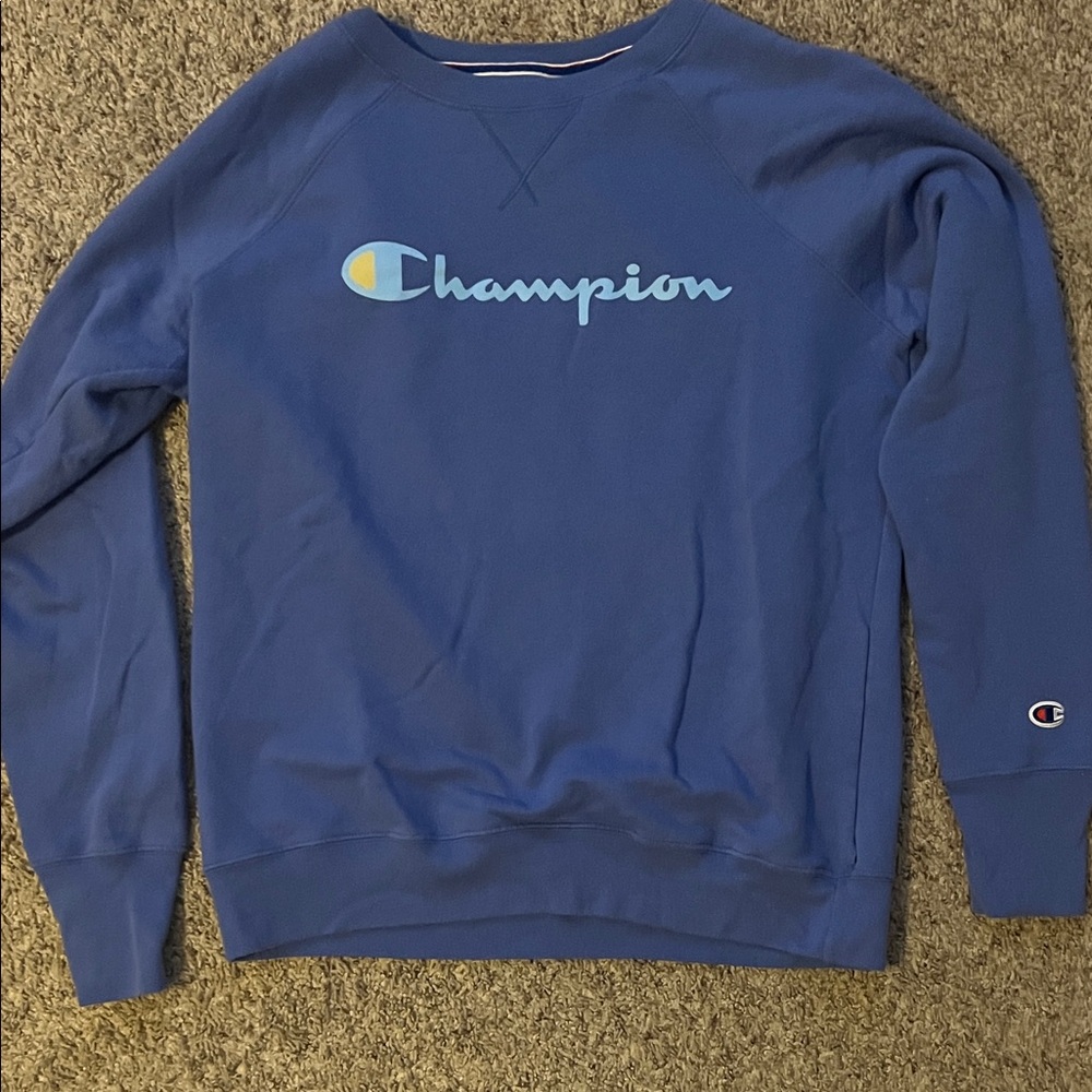 Men or Women’s Blue Champion Crewneck/Pullover Sweater
